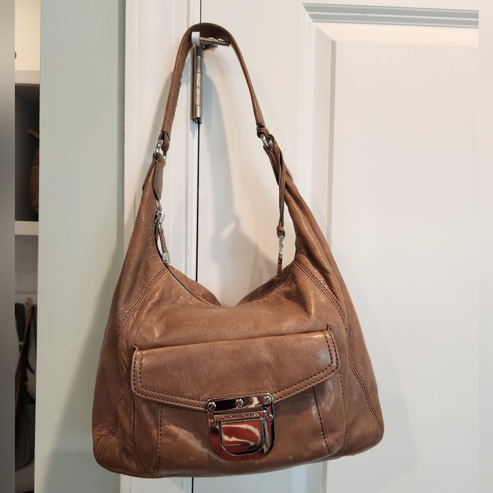Michael Kors Brown Leather Shoulder Bag